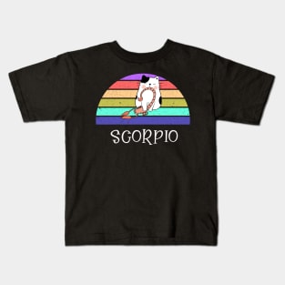 Cat Horoscope Scorpio Kids T-Shirt
